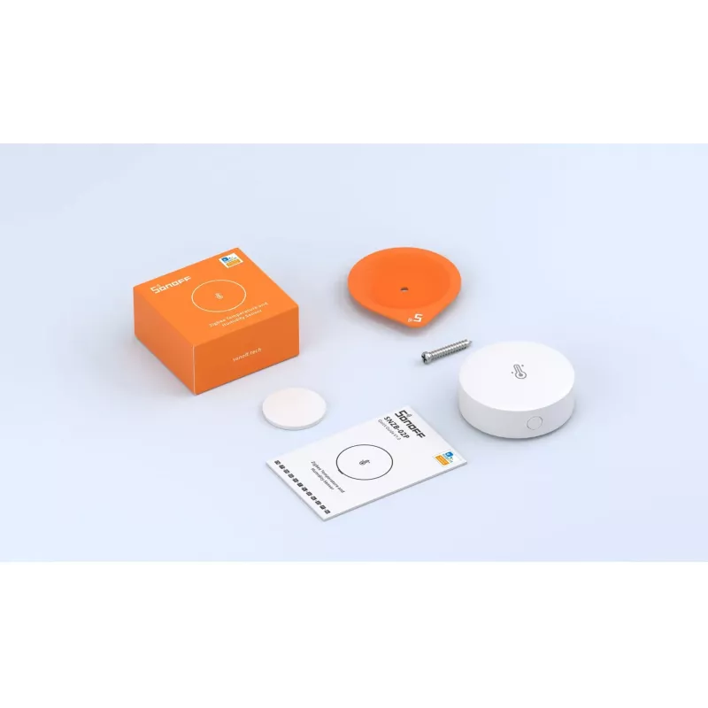 Indoor Temperature & Humidity Sensor Sonoff SNZB-02P Wireless Battery Powered