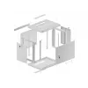 LANBERG WALL MOUNT RACK CABINET 19 9U 600X450