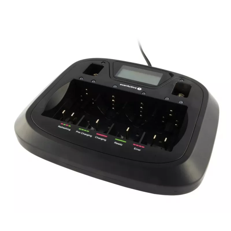 Battery charger everActive NC-900U Universal DC — charges AA, AAA, C, D, 9V, up to 6 cells, black