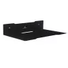 Wall shelf for decoder MACLEAN MC-122, steel, black, max load 5 kg, hole spacing 219 mm