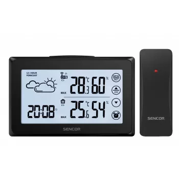Weather station SENCOR SWS 2850 — indoor/outdoor temperature & humidity, 1 wireless sensor, 433.92 MHz, max/min memory