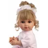 Baby doll Llorens Elena Ballerina height 35 mm fabric and vinyl beige pink white recommended 3+