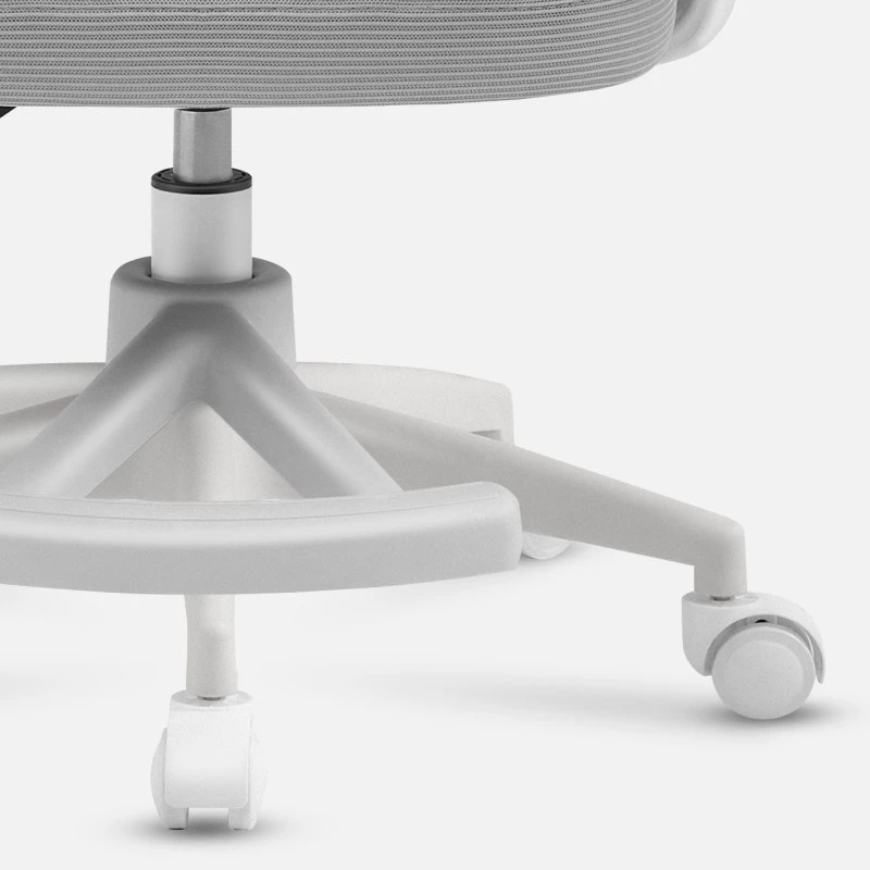 Swivel chair mark adler Junior 4.5 Grey — ergonomic desk chair, adjustable height 40–50 cm, mesh back, caster base, armrests, lumbar support