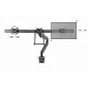 Desk monitor mount GEMBIRD MA-DA3-03, 3-arm, gas spring, VESA 75–100x100, supports 3 displays up to 27 inch, max 18 kg, black