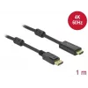 Cable DeLOCK Active DisplayPort 1.2 to HDMI 4K 60 Hz 1 m