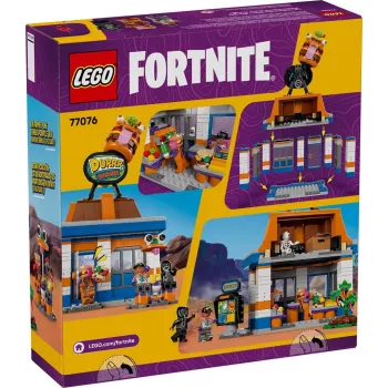 LEGO building toy LEGO FORTNITE 77076 Durrr Burger Restaurant playset — 546 pieces, 4 minifigures, 270×180×90 mm