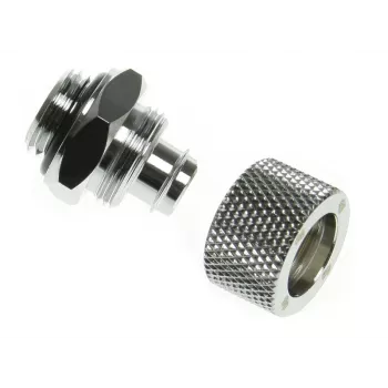 Computer cooling system part BitsPower BP-WTP-C11J — Brass fitting, nickel silver finish