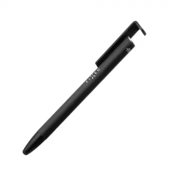 3‑in‑1 pen with stylus and stand FIXED FIXPEN-BK — ballpoint, capacitive tip, integrated stand, black