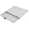 DIGITUS DN-19 KEY-1U 1U 19 inch Rack Mount Keyboard Drawer with Document Storage, Lockable, Grey