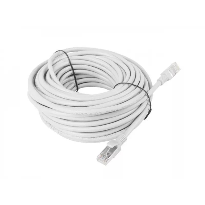 LANBERG Cat5e U/UTP RJ-45 Patch Cable PCU5-10CC-1500-S, 15 m, Grey, CCA, 26 AWG, 100 MHz