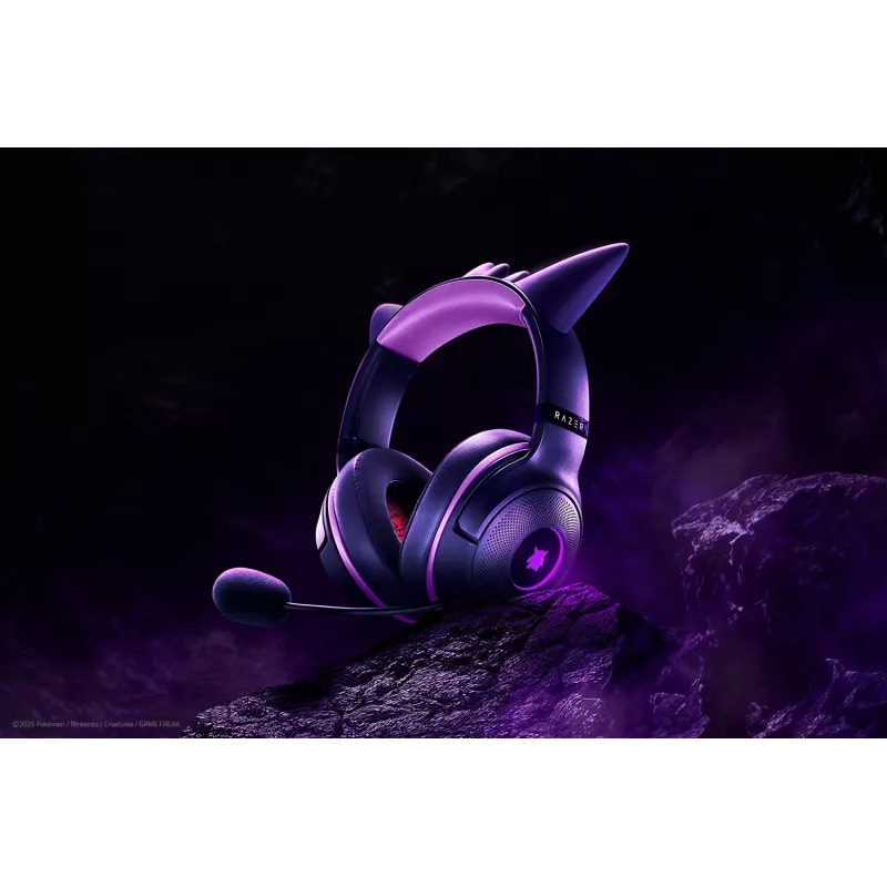 Razer Kraken Kitty V2 - Pokemon Gengar Ed. Headset Wired headband Gaming USB Type-A Pink