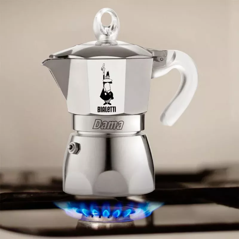 Coffee maker BIALETTI Dama Pure Ice 3TZ 0002273 – stovetop moka pot, 3-cup capacity
