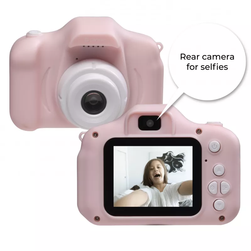 Children's digital camera DENVER KCA-1340RO — compact 85 g, rose