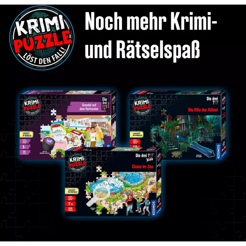detective-Puzzle Die drei Kids: Vorsicht Glibberfalle (150 Pieces)