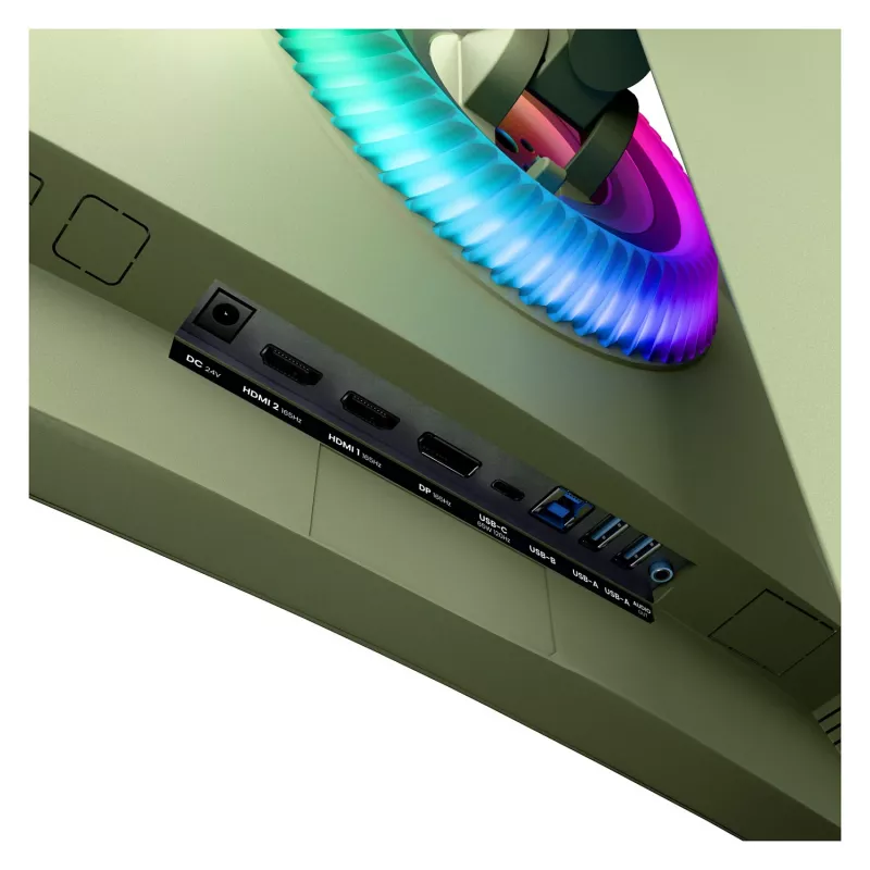 Curved computer monitor Arozzi Nova 49 inch (124.5 cm) Dual QHD 5120×1440 LED VA, 4 ms, Green