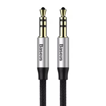 Baseus Yiven Audio Cable Cable 3.5 male Audio M30 1.5M Silver+ Black