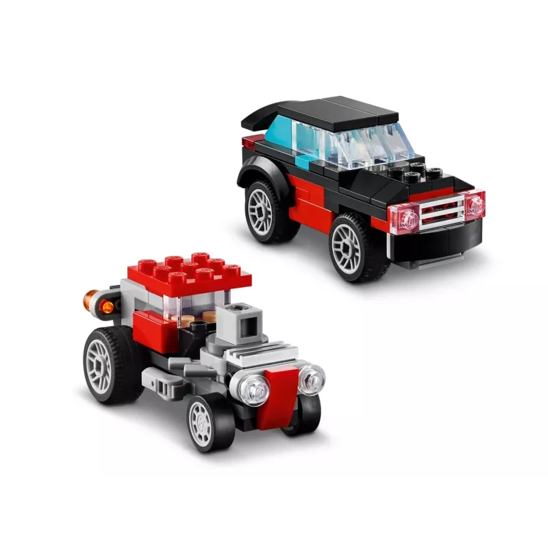 LEGO Creator 2-in-1 Flatbed Truck with Helicopter set 31146, convertible build for kids