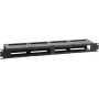 Cable management panel LOGON RAO420BL 1U Black 19 inch