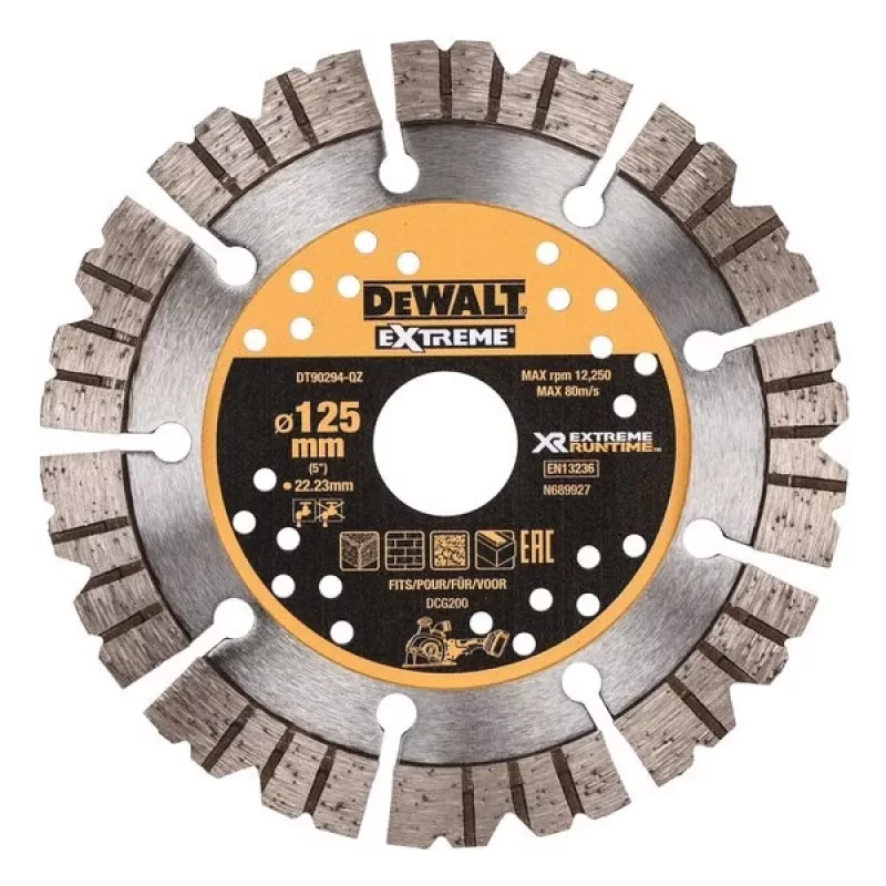 Grinding Disc DeWalt 125 x 22 mm Extreme Runtime Diamond Wheel for Stone, Depressed Centre