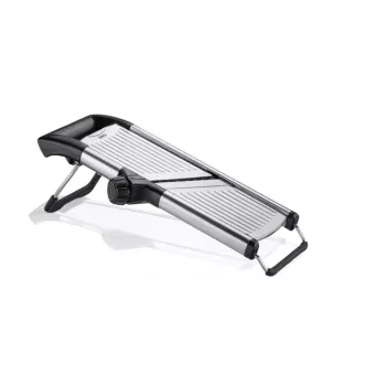 Food slicer GEFU VOLARI G-89541 with stainless steel blades, 1–9 mm slice thickness, compact design