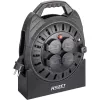 Cable reel Hazet 161N-3D, 10.00 m cable, black, portable power extension reel