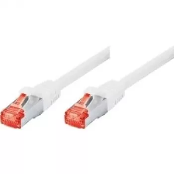 Tecline exertis Connect - Patch-Cable - RJ-45 (M) to RJ-45 (M) - 3 m - SSTP-Cable - CAT 6 - Halogen-Free - White (71503W)