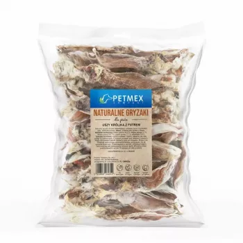Dog Treats PETMEX Rabbit Ears with Fur 200 g
