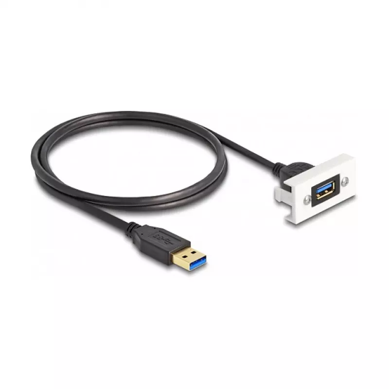 DeLOCK Easy 45 Module SuperSpeed USB USB 3.2 Gen 1 USB Type-A female to male 1m