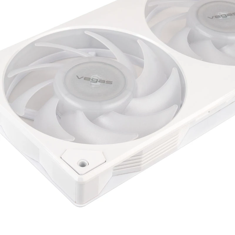 AKASA Vegas A36 120mm ARGB Case Fans - White (3-Pack)