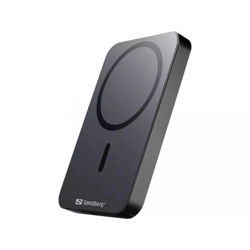 Portable Power Bank Sandberg Mag Wireless Powerbank 5000 ALU, 5000 mAh