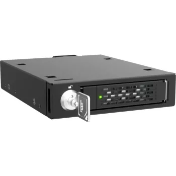 ICY DOCK - ToughArmor - MB601V5K-B - 1-Bay 2.5 U.2/U.3 NVMe SSD PCIe 5.0 Wechselrahmen-Gehäuse für externen 3.5 Laufwerksschacht (1 x MCIO 4i SFF-TA-1