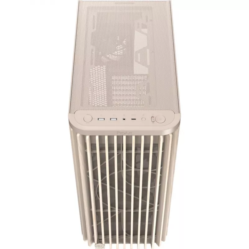 PC Case ASUS PROART PA401 WOOD TG PWM BEIGE housing — ATX, 503×225×412 mm, 2×3.5 inch/2×2.5 inch, GPU up to 315 mm