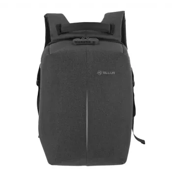Backpack Tellur Notebook 15.6 Antitheft with USB port, Black