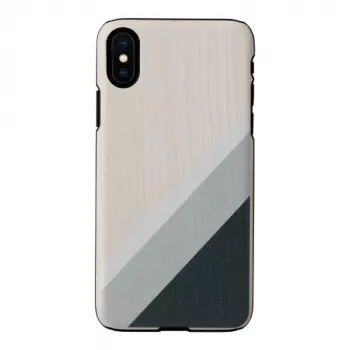 Smartphone case man and wood for iPhone X/XS — gray suit, black