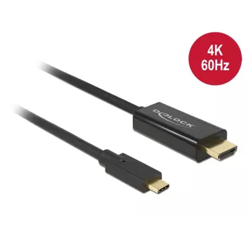 Video Cable Adapter DeLOCK 85290 USB Type-C to HDMI 1m Black