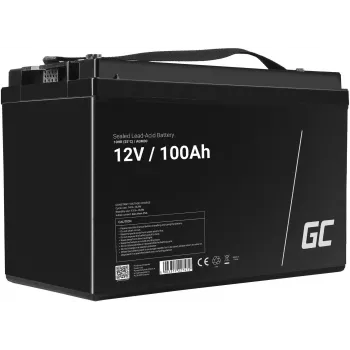 Vehicle/Marine Leisure battery Green Cell AGM30 12 V 100 Ah Sealed Lead Acid (VRLA), maintenance-free, 171×214×330 mm