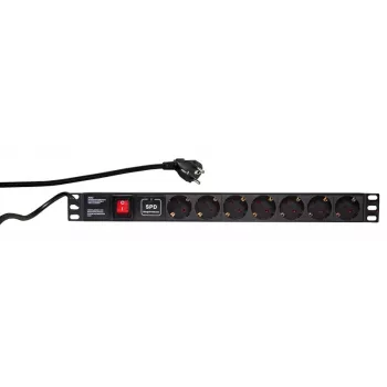Surge Protector LogiLink PDU7C01 Black 7 AC outlets 230 V 2 m