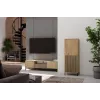 KAMARO 2DK SLIM/GŁ OAK ARTISAN DISPLAY CABINET