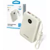 Power bank Vention FKAN0-C 10000 mAh — 2× USB-C, 1× USB-A, 22.5 W, Beige