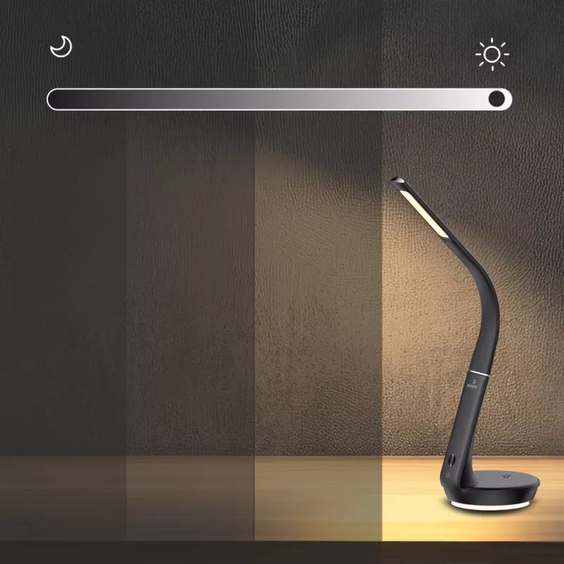 Table lamp Hawk HW-LAMP02 Black — adjustable brightness, adjustable arm
