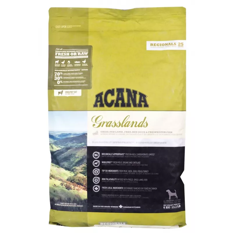 ACANA Highest protein Grasslands Dog - dry dog food - 6kg