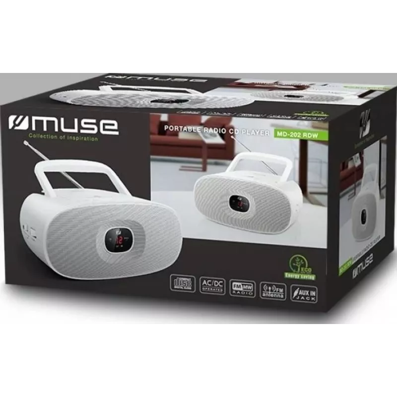 Portable CD player Muse MD-202 White