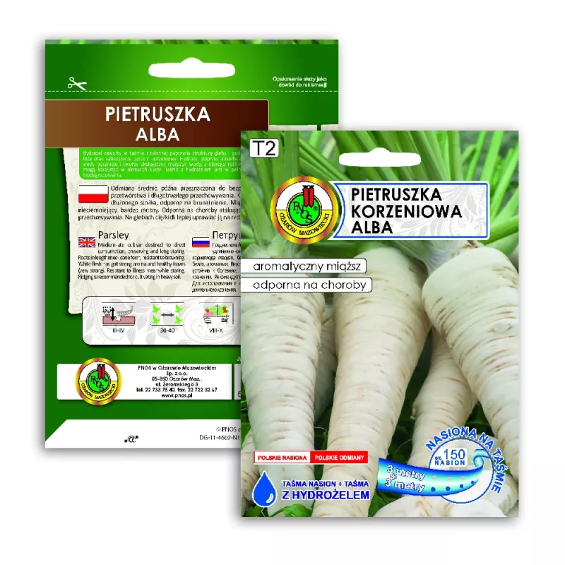 Seed tape Apte Pietruszka Alba 6 m — medium‑late parsley variety for processing