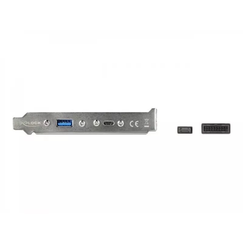 Slot Bracket DeLOCK 89934 with 1 x USB Type-C and 1 x USB Type-A Port