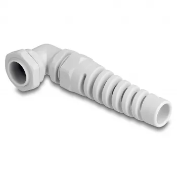 DeLOCK Cable Gland 90° angled PG13.5 grey strain relief