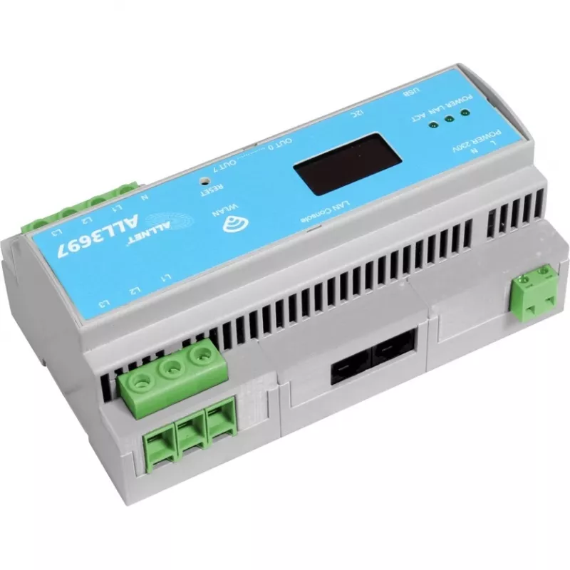 3-Phase Power Meter ALLNET ALL3697-32A — 32 A, S0 pulse output, induction measurement