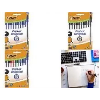 Stick ballpoint pen BIC 516354 assorted colours medium 10 pcs