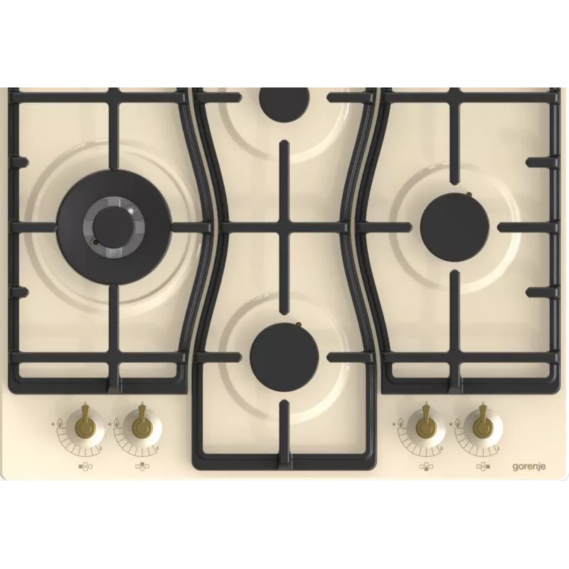 Gorenje GW6D42CLI hob Beige Built-in 60 cm Gas 4 zone(s)