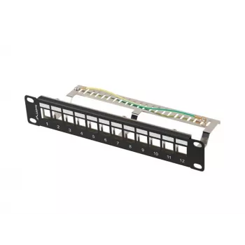 Patch panel LANBERG PPKS-9212-B 12-port 1U 10 inch FTP