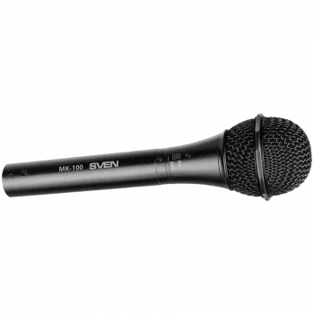 Microphone SVEN MK-100 (Wired, dynamic, metal, cable 4.0 m, 6.3/3.5mm Jack, cardioid, black)